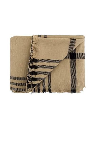 Manton Doble Estampado Camel