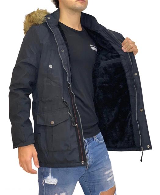 Parka de Hombre Negro