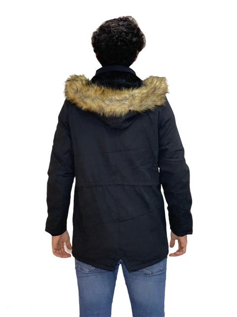 Parka de Hombre Negro