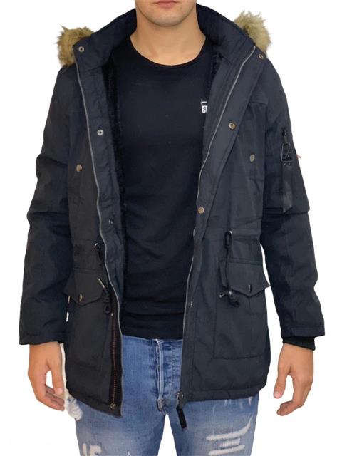Parka de Hombre Negro